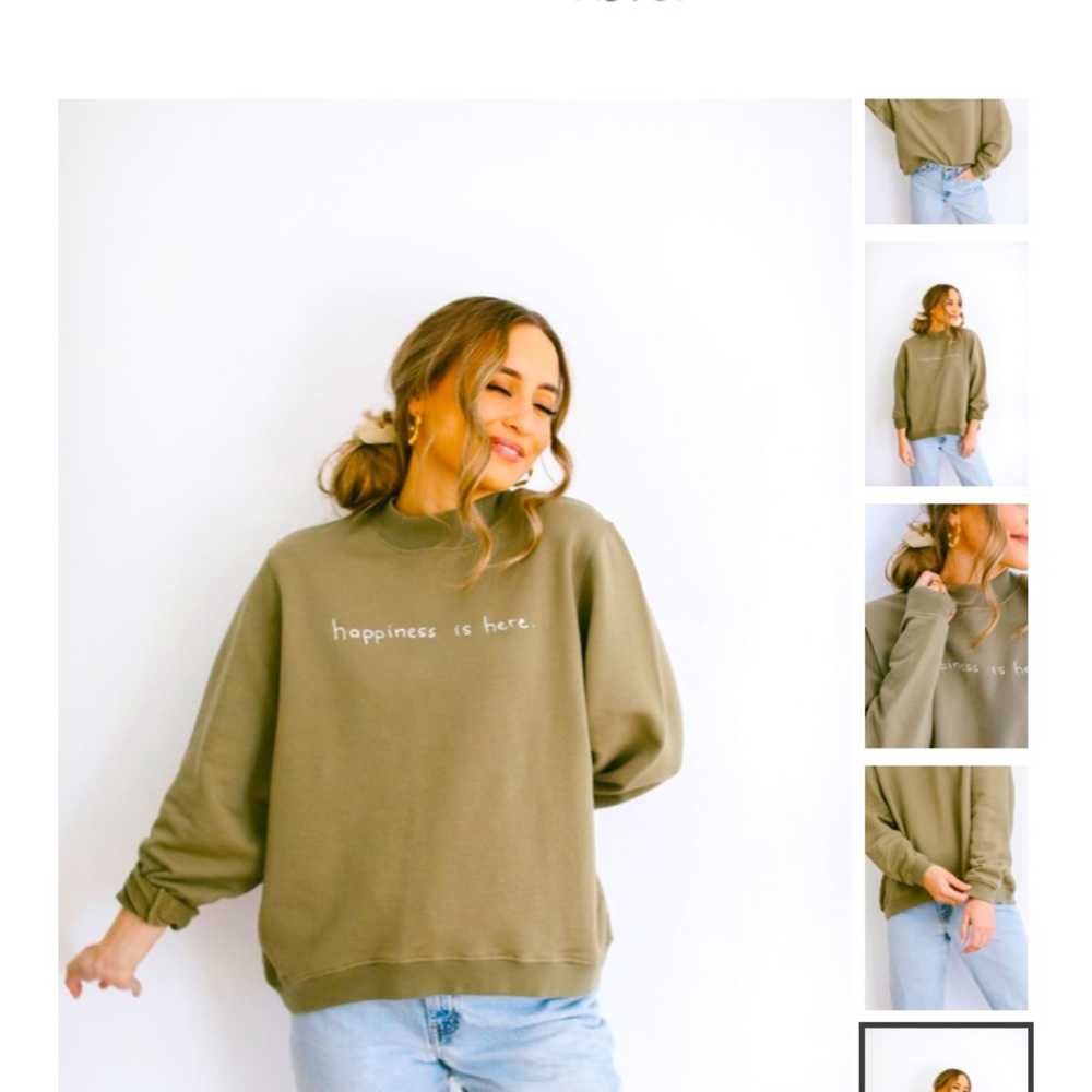 Happiness is Here, Kristin Made Sweatshirt